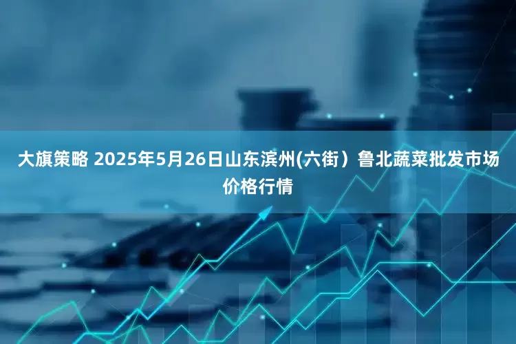 大旗策略 2025年5月26日山东滨州(六街）鲁北蔬菜批发市场价格行情
