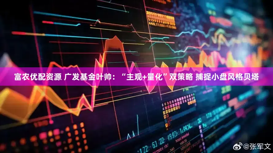 富农优配资源 广发基金叶帅：“主观+量化”双策略 捕捉小盘风格贝塔